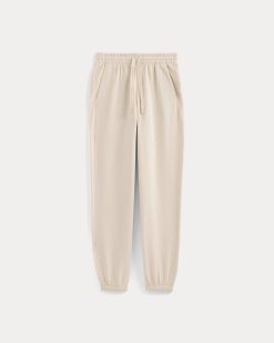 Alternative view of Lightweight Terry Jogger | Parchment