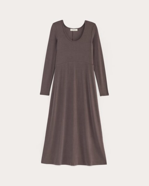 Alternative view of The Maddie Dress in Butterknit | Espresso