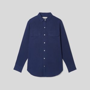 Alternative view of The Washable Silk Relaxed Shirt  | Ocean Cavern