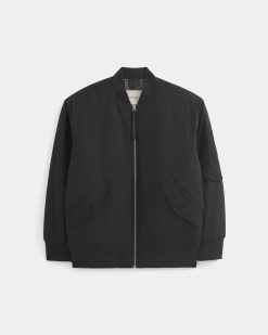 Alternative view of Renew Oversized Puffer Bomber | Black