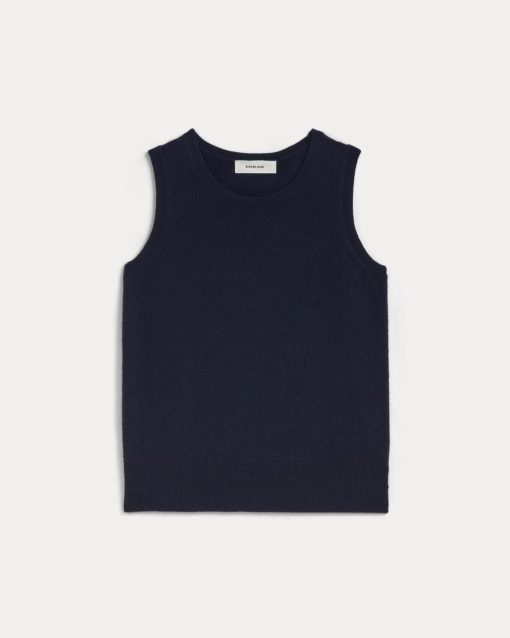 Alternative view of The Classic Tank in Cashmere | Navy