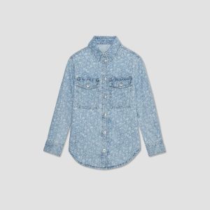 Alternative view of The Denim Overshirt | Light Painterly Strokes