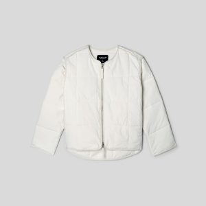Alternative view of The Quilted Cotton Liner | Bone
