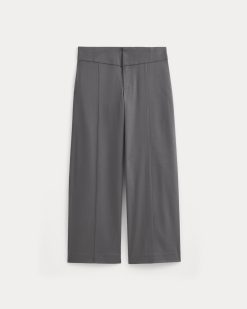 Alternative view of Tailored Drape Seam Pant | Charcoal Grey