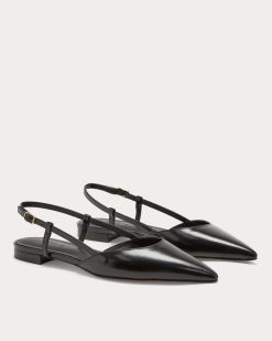 Alternative view of The Studio Slingback Flat | Black