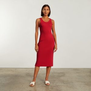 Alternative view of The '90s Rib Dress | Goji Berry