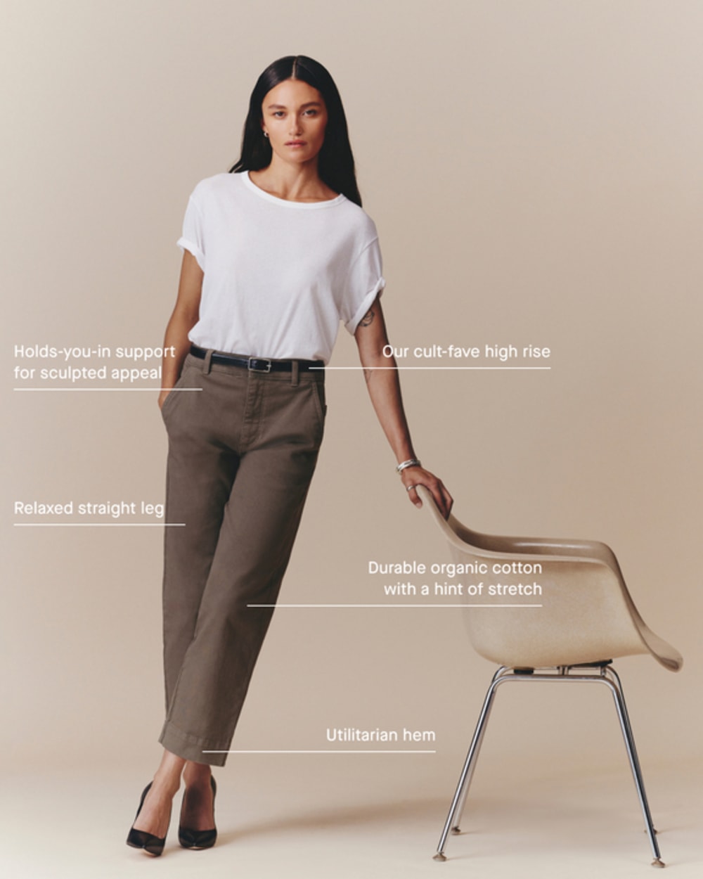 The Utility Straight-Leg Pant | Oak Brown | 26.5 Inseam - Image 4