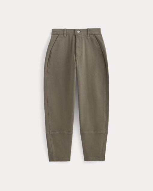 Alternative view of The Utility Barrel Pant | Taupe | Regular