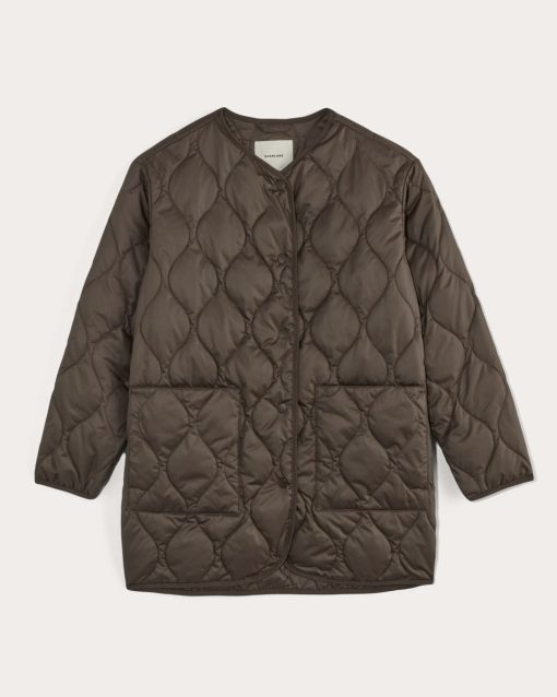 Alternative view of The Quilted Liner | Earth Brown