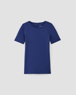 Alternative view of The Luxe Rib Crew | Bellwether Blue