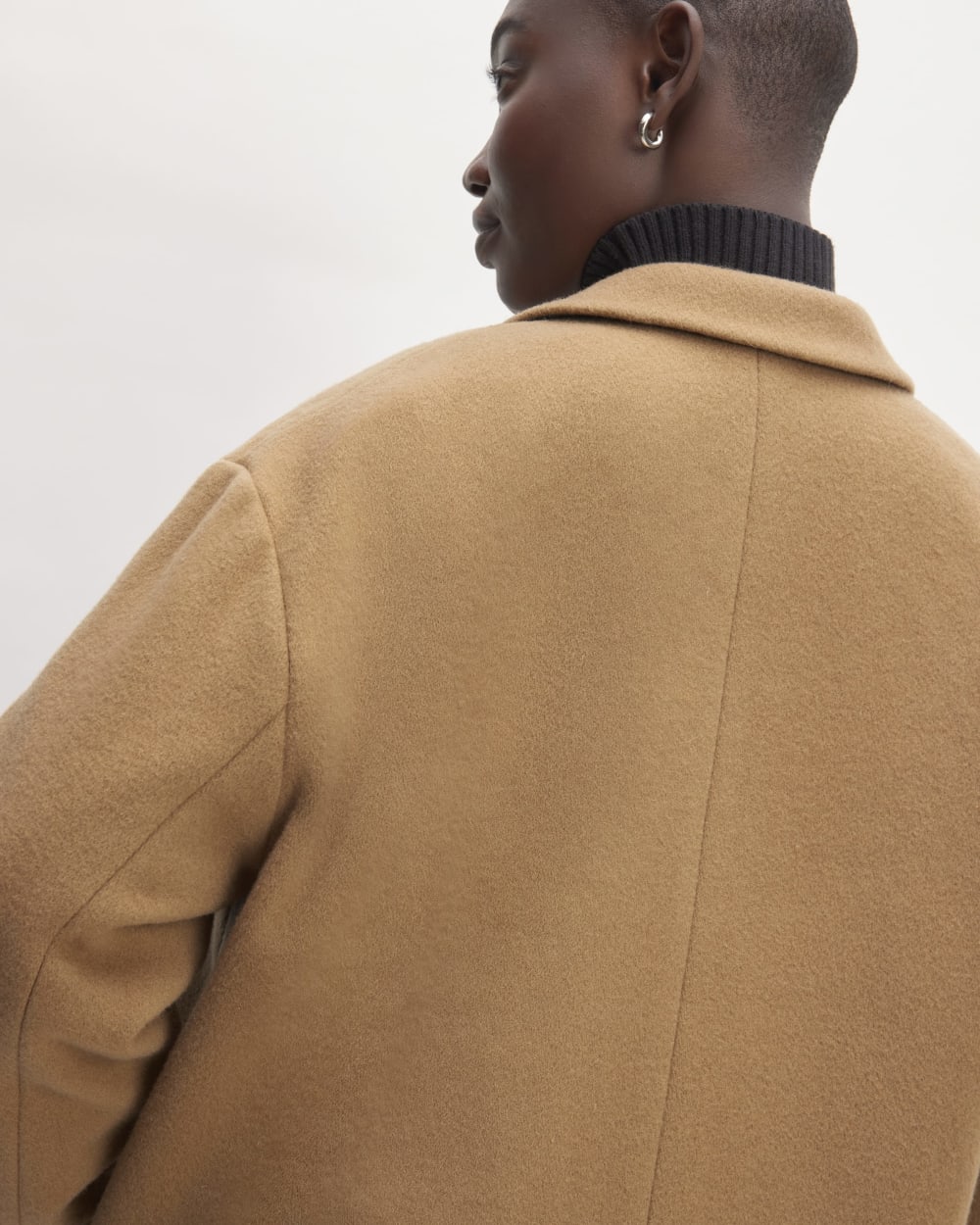 The Italian ReWool® Cocoon Coat | Camel - Image 5