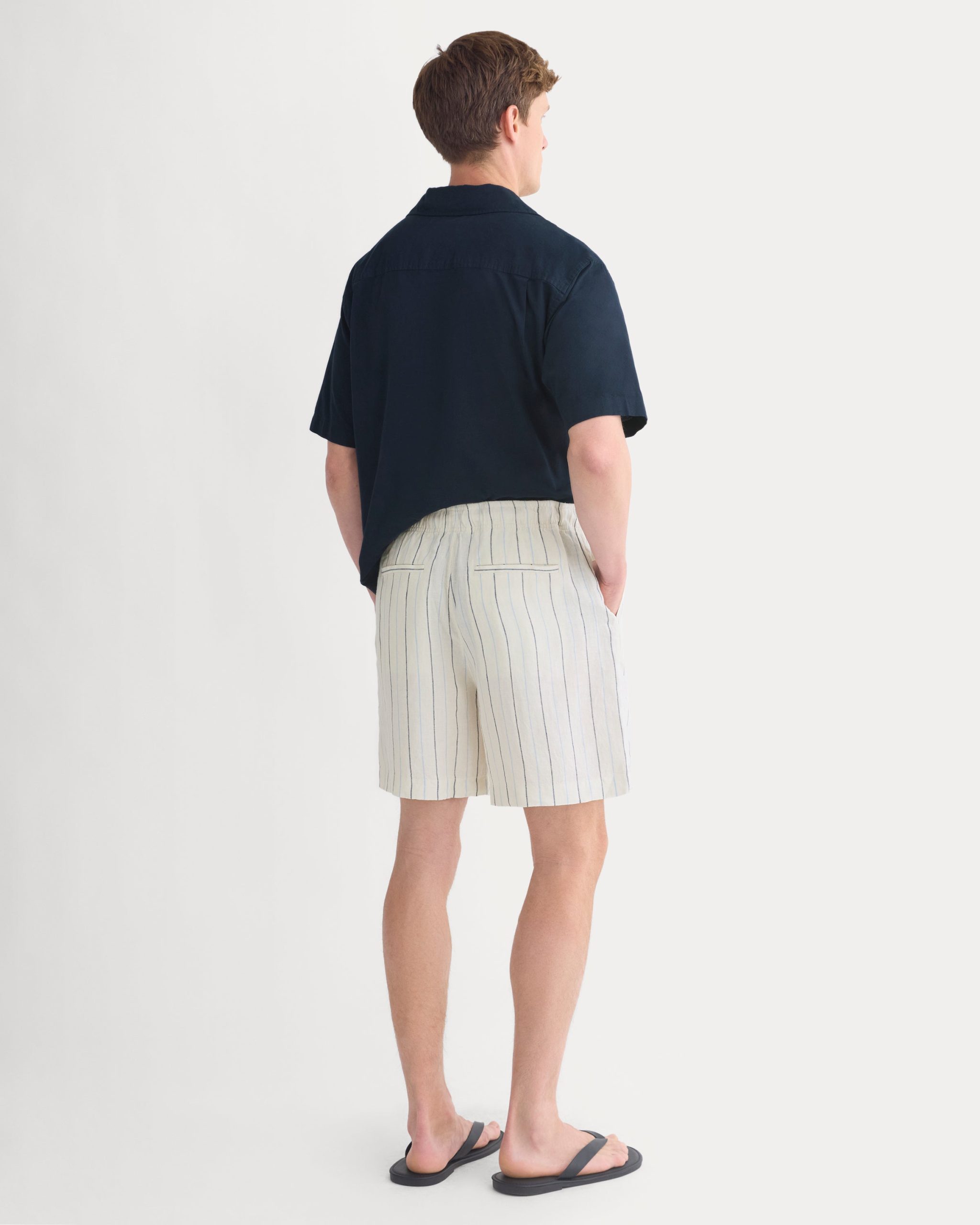 Linen Easy Short | Birch/Gardenia/Estate Blue/Open Air - Image 6