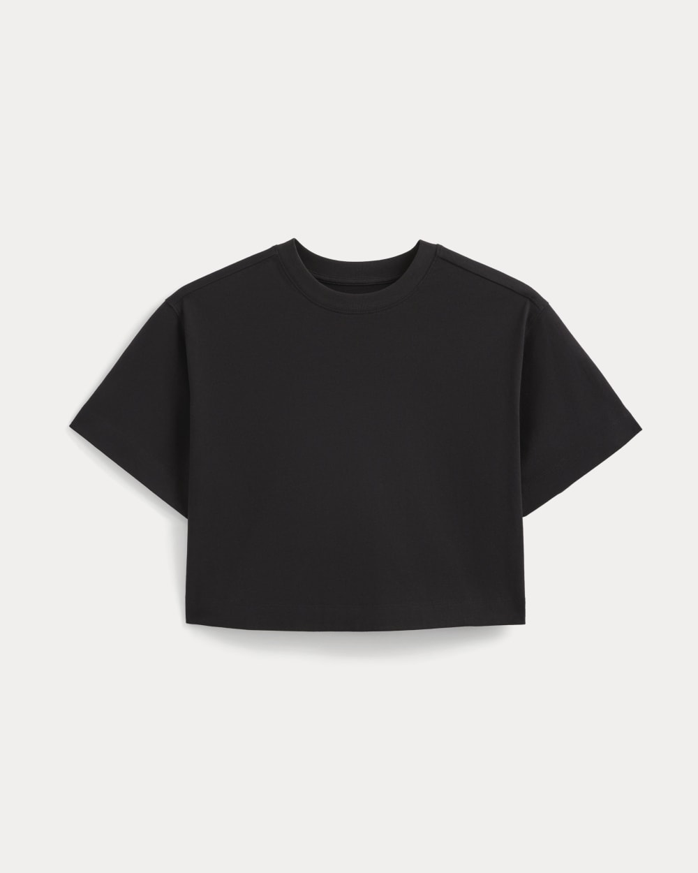 Forever Jersey Cropped Tee | Black - Image 2