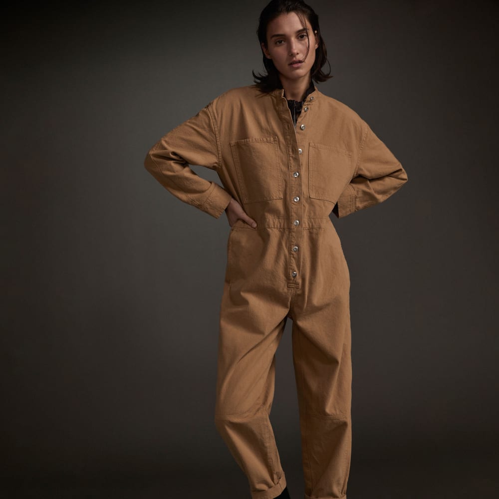 The Canvas Organic Cotton Coverall | Cappuccino
