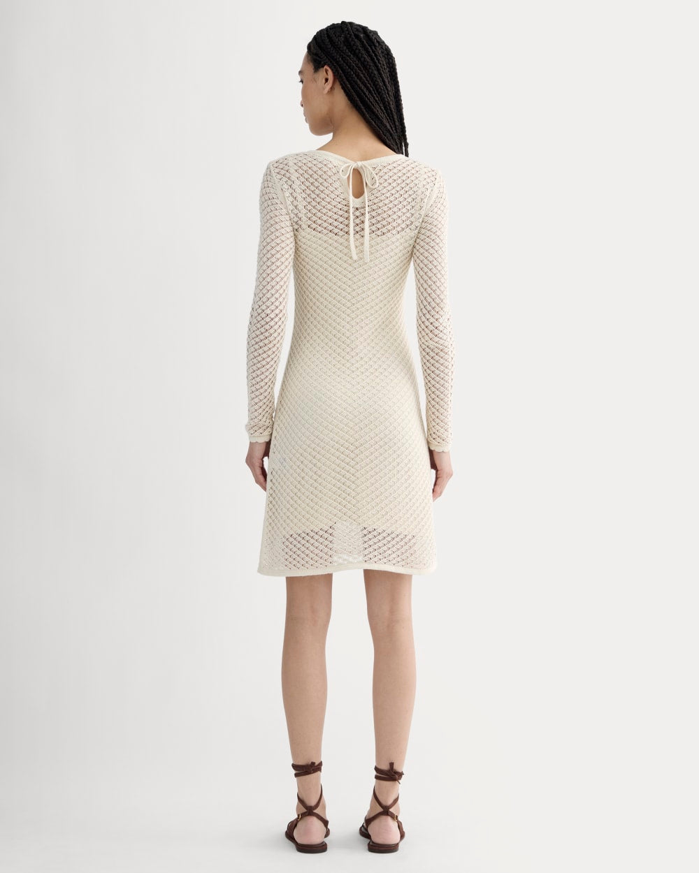 The Lace Knit Mini Dress | Birch - Image 4