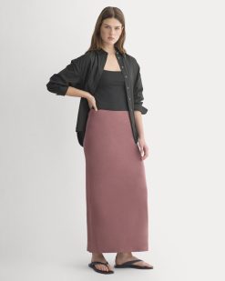 Maxi Skirt in Butterknit | Henna Red