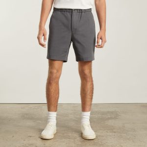 Alternative view of The Pull-On Performance Chino Short | Slate