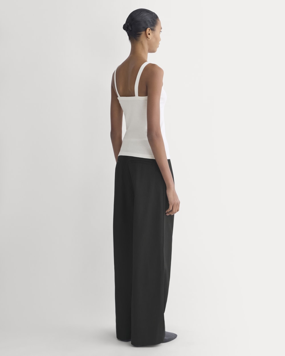 Soft Stretch U-Neck Tank | Bone - Image 5