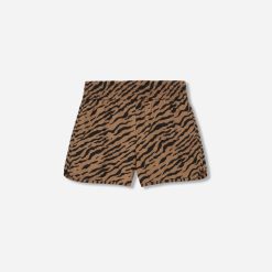 Alternative view of The Poplin Boxer Short | Tiger Stripe Toasted Coconut