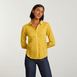 Alternative view of The Button Smock Top | Super Lemon