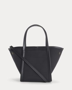Canvas Mini Lug Tote | Black