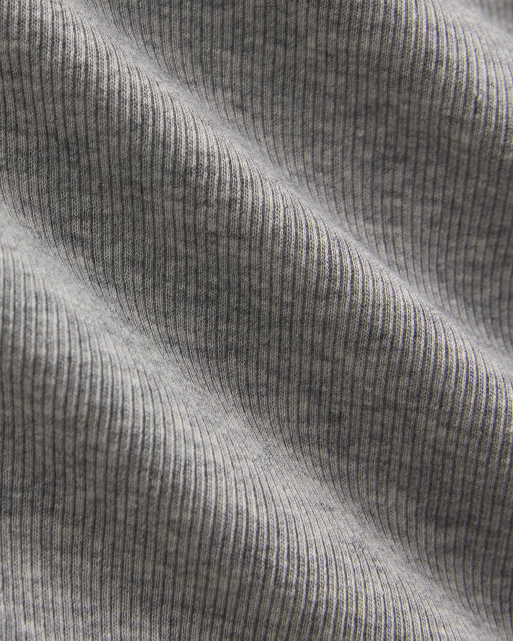 Luxe Rib V-Neck Henley | Heathered Light Grey - Image 6