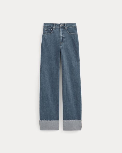 Alternative view of The Way-High® Sailor Jean 2.0 | Mid Indigo | 29.5 Inseam
