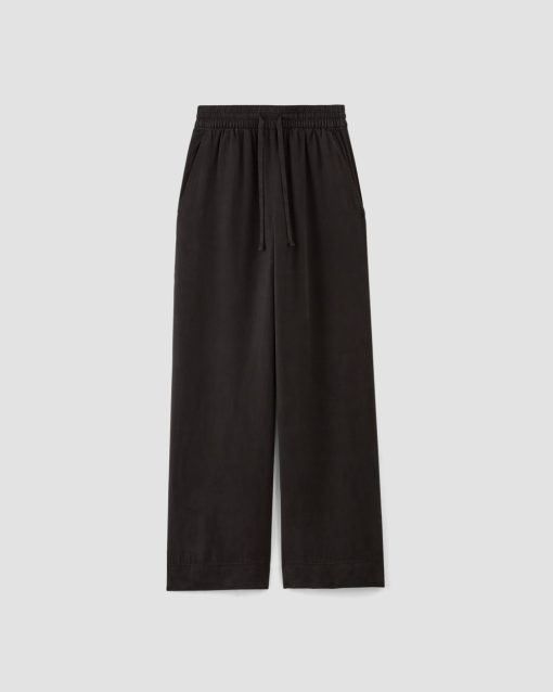 Alternative view of The Wide-Leg Pant in Butterlite | Black