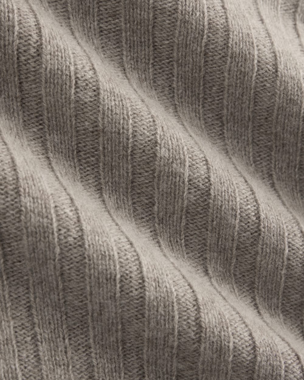 Funnel-Neck Cropped Sweater in Wool Cashmere | Oatmeal - Image 6