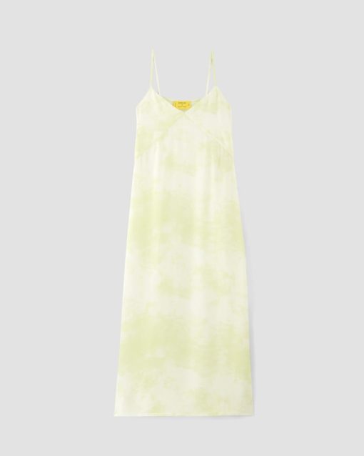 Alternative view of The Everlane x Marques' Almeida Satin Tie-Dye Dress | Seafoam Tie-Dye