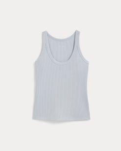 Alternative view of The Shimmy Scoop-Neck Tank | Air Blue