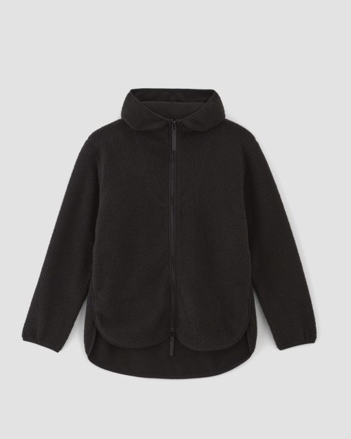 Alternative view of The ReNew Fleece Full-Zip Hoodie | Black