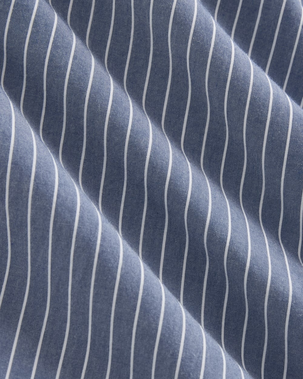 The Drawcord Shirtdress in Ultrasoft Cotton | Mazarine Blue / Optic White - Image 5