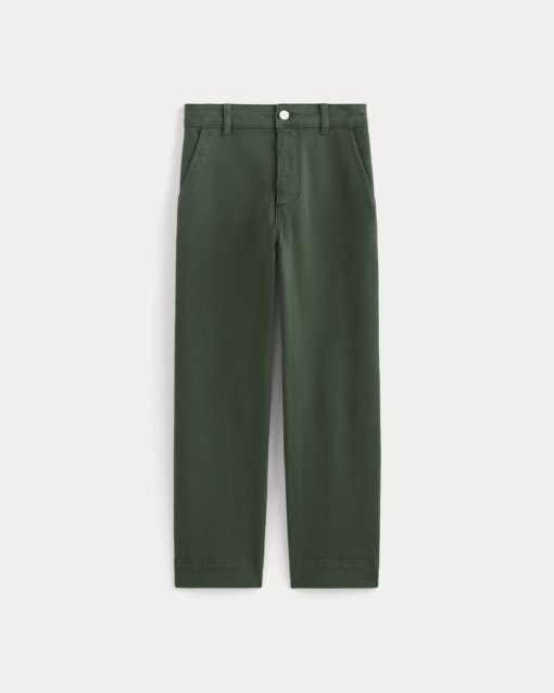 Alternative view of The Utility Straight-Leg Pant | Dark Forest | 26.5 Inseam