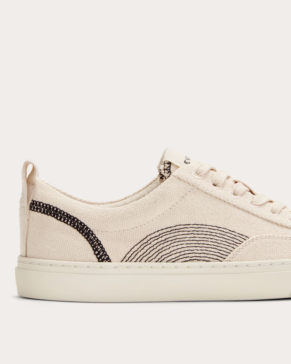 The Tread-Bare Sneaker | Natural Canvas / Black - Image 6
