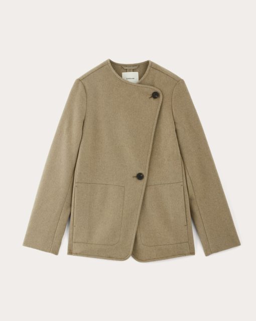 Alternative view of The October Coat | Dark Heathered Camel