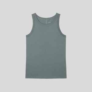 Alternative view of The Tank in Essential Cotton | Green Balsam