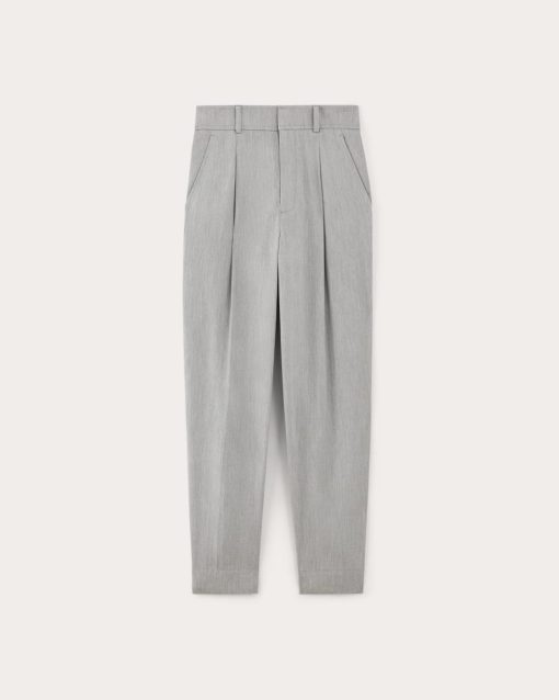 Alternative view of The Draper Tapered Pant in Buttersmooth | Heather Steel