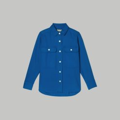 Alternative view of The Classic Cotton Flannel Shirt | Lapis Blue