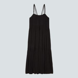 Alternative view of The Naia™ Ripple Tiered Maxi Dress | Black