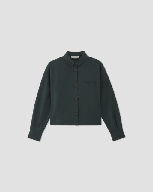 Alternative view of The Structured Cotton Cropped Shirt | Scarab