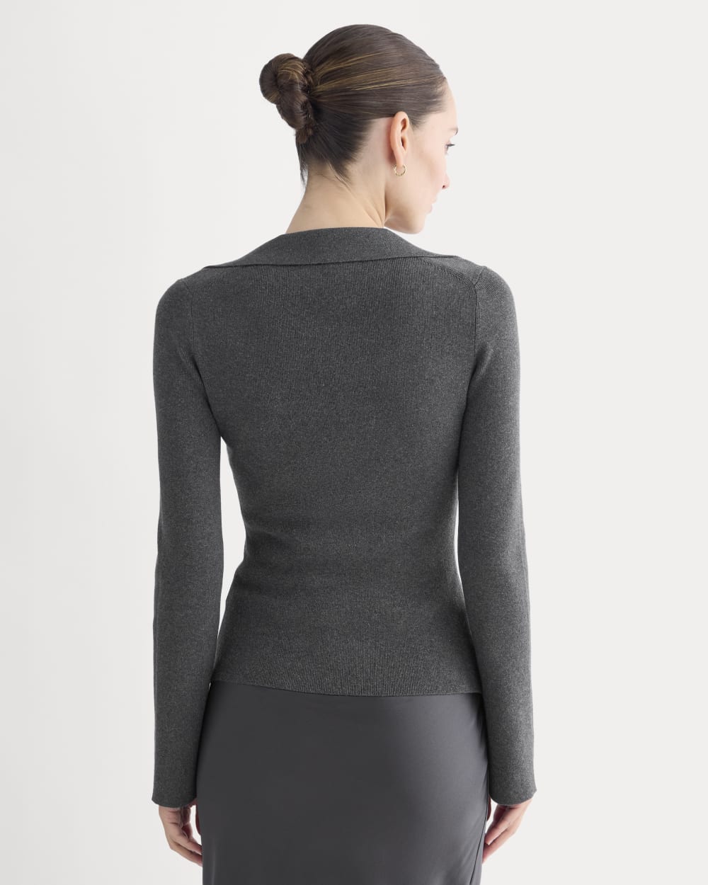 Knit Scoop-Neck Top | Heathered Soot - Image 5
