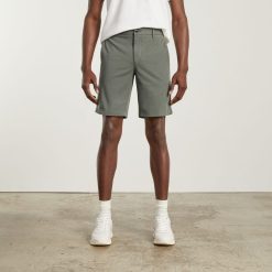 Alternative view of The 9 Slim-Fit Performance Chino Short | Pewter Green