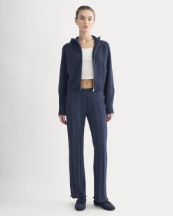 Lounge Rib Pant | Navy