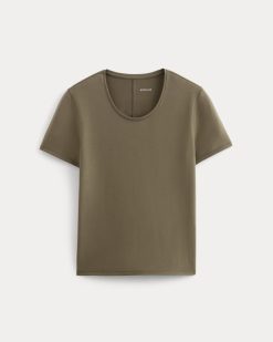 Alternative view of The Form Tee | Deep Taupe