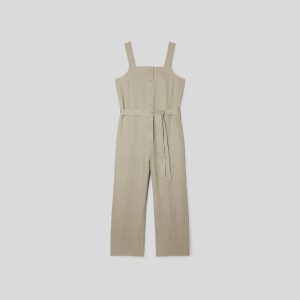 Alternative view of The Linen Jumpsuit | Seagrass