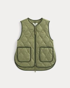 Alternative view of ReNew Quilted Vest | Lichen Green