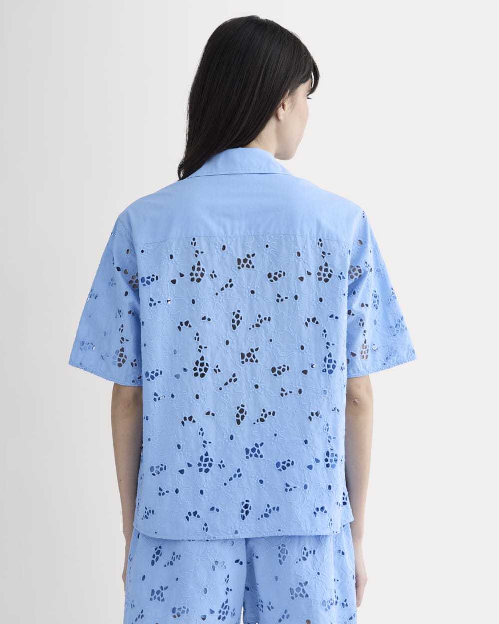 The Eyelet Camp Shirt | Sky Blue - Image 5