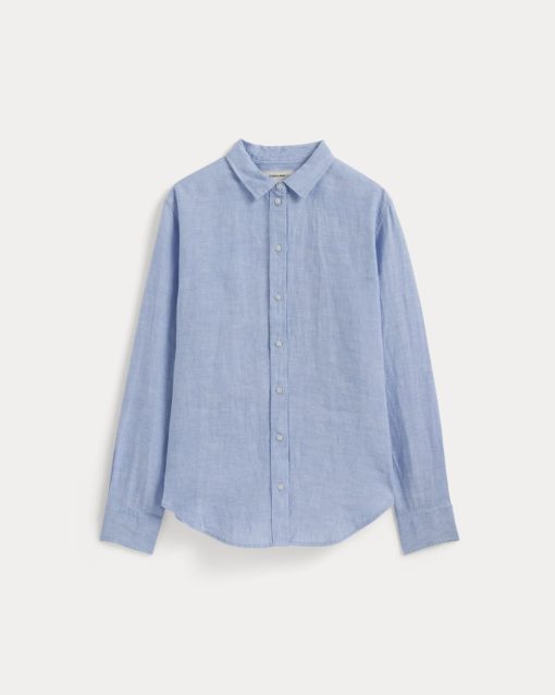Alternative view of The Must-Have Shirt in Linen | Light Blue