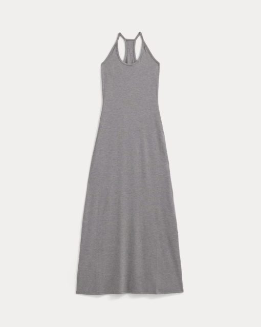 Alternative view of Racerback Maxi Knit Dress | Mid Heather Grey